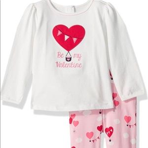 Gymboree 2 pc. Valentine Top & Leggings 6-12m 💗